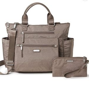 Baggallini Womens 3-in-1 Convertible Backpack, Portobello Shimmer